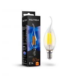 Лампа Филаментная Voltega E14 6W 2800K 7017 Прозрачная, Стекло / Вольтега