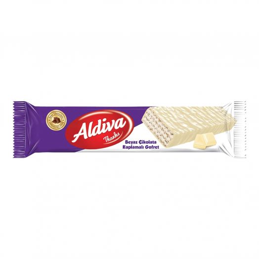 Вафли Aldiva с белым шоколадом 36 г