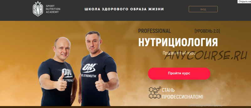 [Sport Nutrition Academy] Нутрициология. Продвинутый курс. Уровень 2.0 (Михаил Гаманюк)