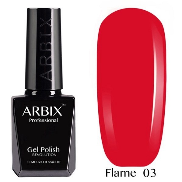 Arbix гель лак Flame 03  Храброе сердце