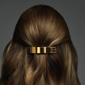 Balmain Hair Couture Золотая заколка-автомат Limited Edition Barrette Pour Cheveux B Gold SS21
