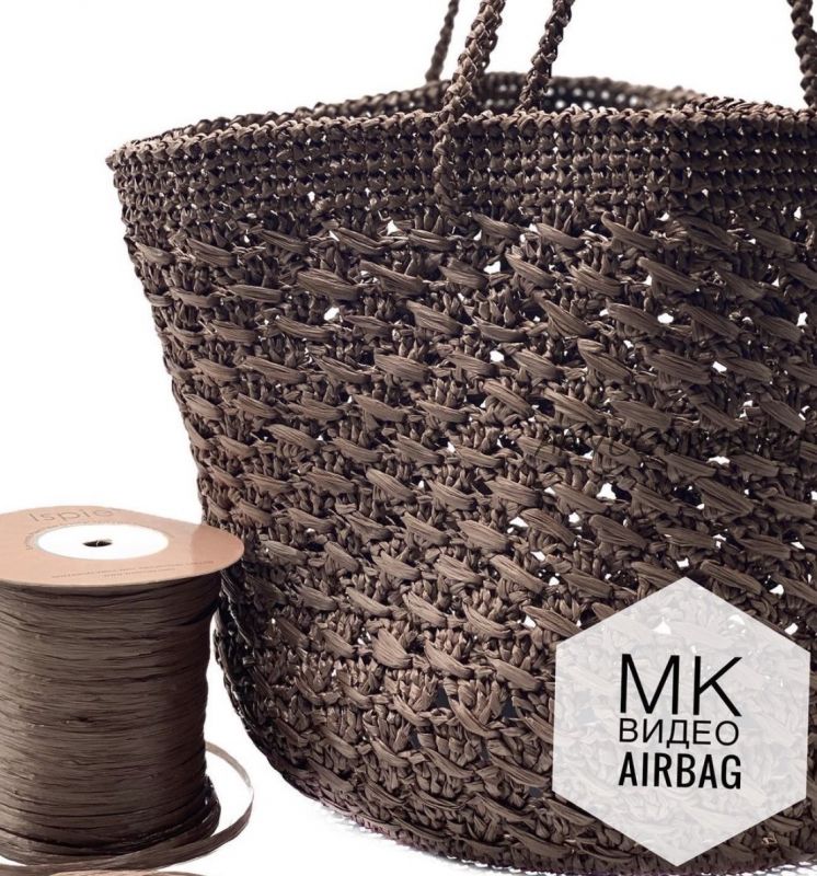 Сумка из рафии Airbag (blackmoor.knitting)