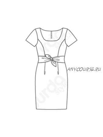 [Burda Style] Платье прилегающего кроя №6220 A. Выкройка из Каталог Burda 1/2020