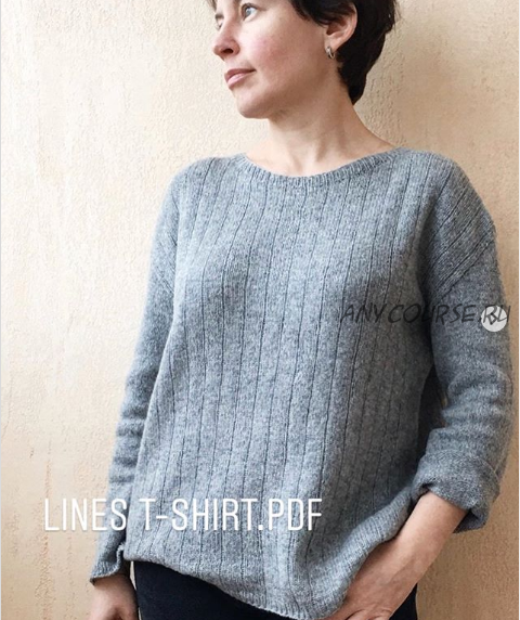 [Katarinka Knits] Футболка «Lines tshirt» (Катя Терентьева)