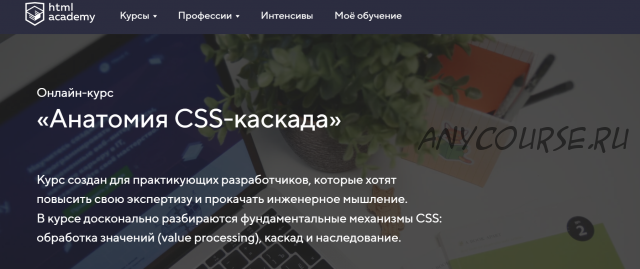 [HTML Academy] Анатомия CSS-каскада