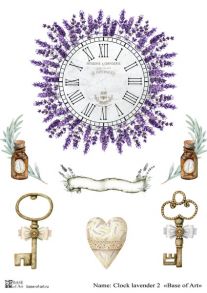 Clock lavender 2