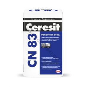 Смесь Ceresit CN83 для срочного ремонта бетона 25 кг, шт  код:004832