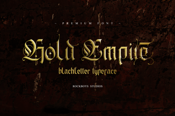 [Creativefabrica] Gold Empire Font (RockboyStudio)