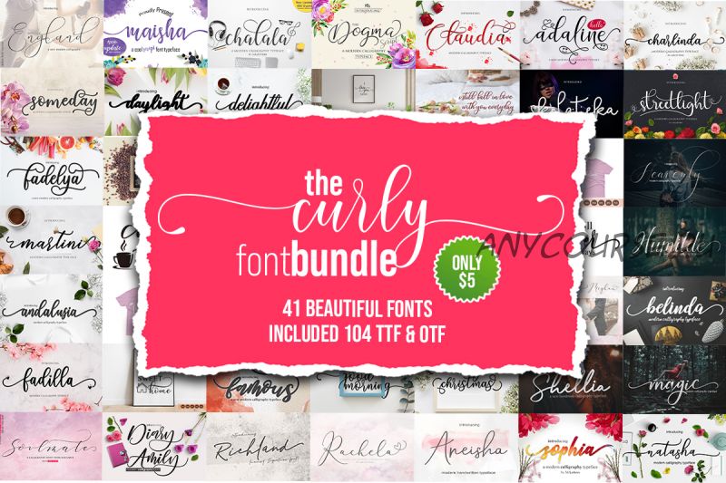 [Creativefabrica] The Curly Font Bundle (Mrletters)