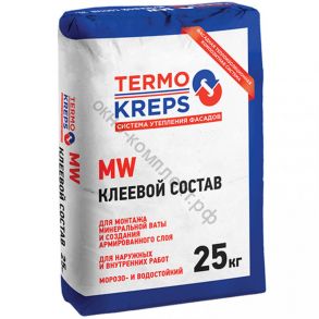 Штукатурно-клеевая смесь TERMOKREPS MW для минеральной ваты 25 кг, шт код:242711