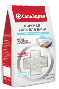 СольЗдрав МОРСКАЯ соль для ванн МЕТВОГО МОРЯ 800 г (90022)