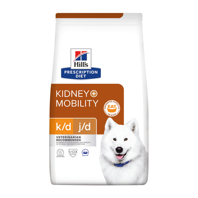 Корм сухой HILL’s Prescription Diet k/D + Mobility для собак лечение почек + поддержка суставов 12 кг