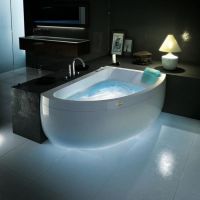 Гидромассажная асимметричная ванна Jacuzzi Aquasoul Offset 150х100 схема 3