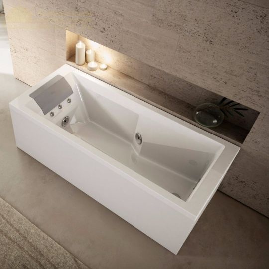 Гидромассажная ванна без панелей Jacuzzi Myway 180x80 универсального монтажа 180x80x57 ФОТО