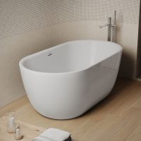 Овальная ванна Jacuzzi Chic 150 отдельностоящая 150x80 схема 3