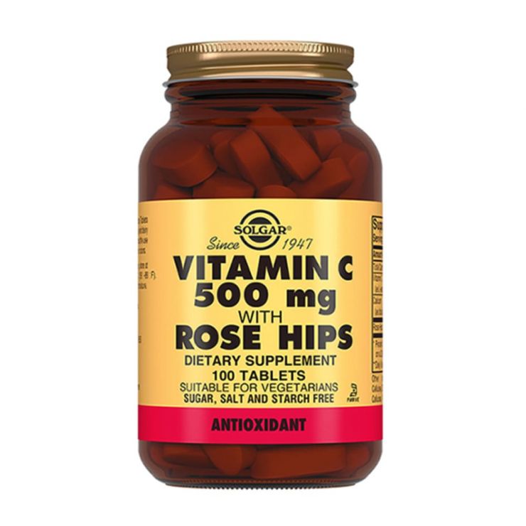 Витамин С с шиповником 1000 мг Vitamin C with Rose Hips, 100 шт