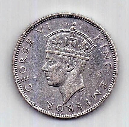 1 рупия 1939 Сейшелы AUNC Великобритания
