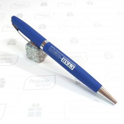 металлические ручки с покрытием софт тач с логотипом