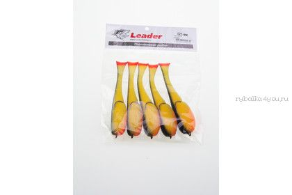 Поролоновые рыбки Leader оснащенные двойником 80 мм / 5 шт. в уп / цвет: 23 UV