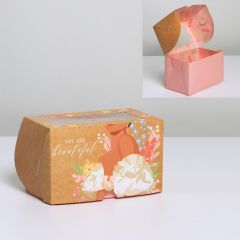 Коробка складная с двусторонним нанесением «Ты прекрасна», 16 х 10 х 10 см