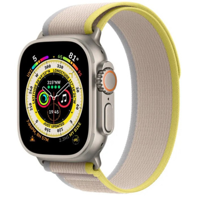 Apple Watch Ultra GPS + Cellular 49mm,ремешок Желтый/Бежевый, IP6X)