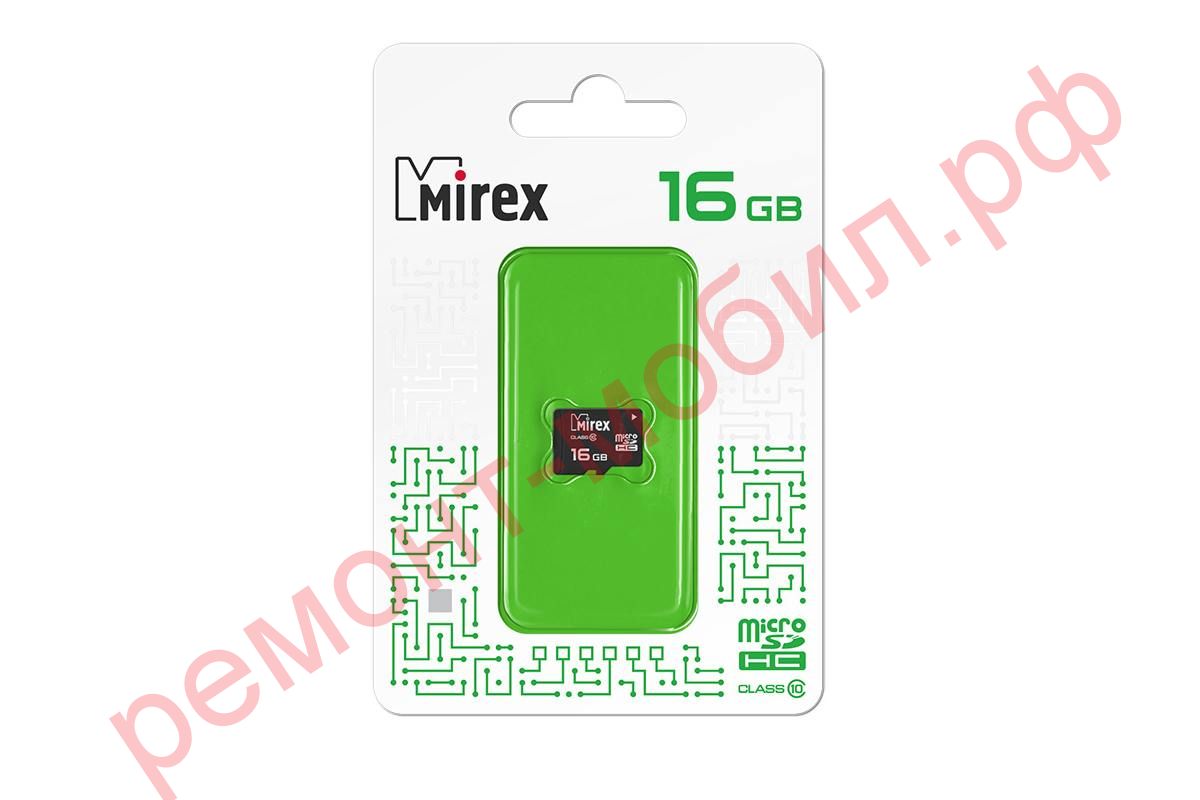 Карта памяти MicroSDHC Mirex 16 GB UHS-I U1 ( 10 class ) без адаптера