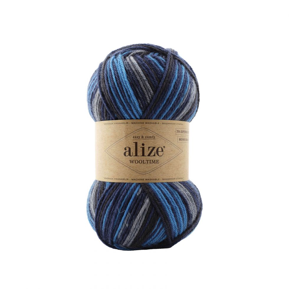 Wooltime (Alize) 11011-синий меланж