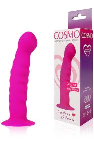 Фаллоимитатор Cosmo силиконовый розовый, 14*2,9 см