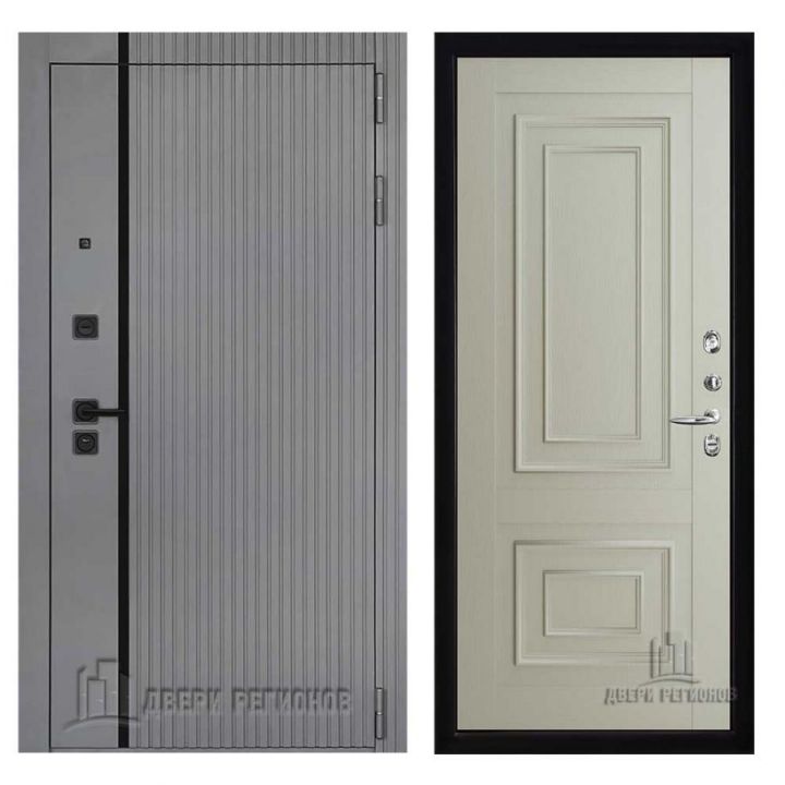 Дверь входная Двери Регионов Президент Лайн Силк Титан Флоренция 62002 Серена Светло-серый