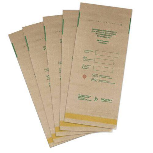 100*200 Пакет Бумажный самозапечатывающийся для сухожаровой, паровой, воздушной и газовой стерилизации СТЕРИМАГ