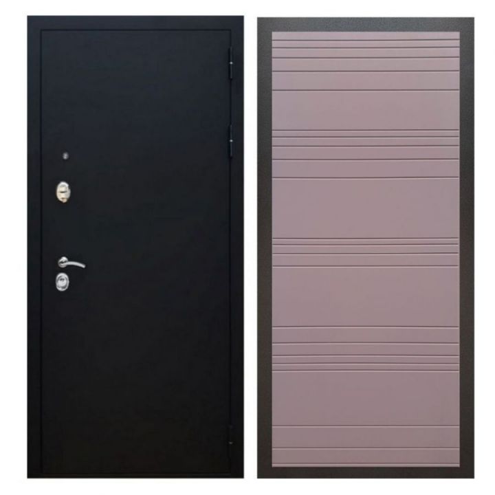Дверь входная металлическая Армада X5 Черный муар ФЛ-14 Ясень Шоколад