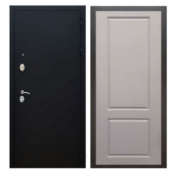 Дверь входная металлическая Лекс X5 Черный муар ФЛ-117 Софт Грей