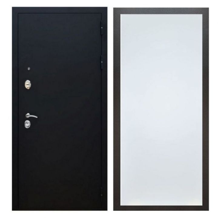 Дверь входная металлическая Армада X5 Черный муар ФЛ-Гладкая Белый Софт