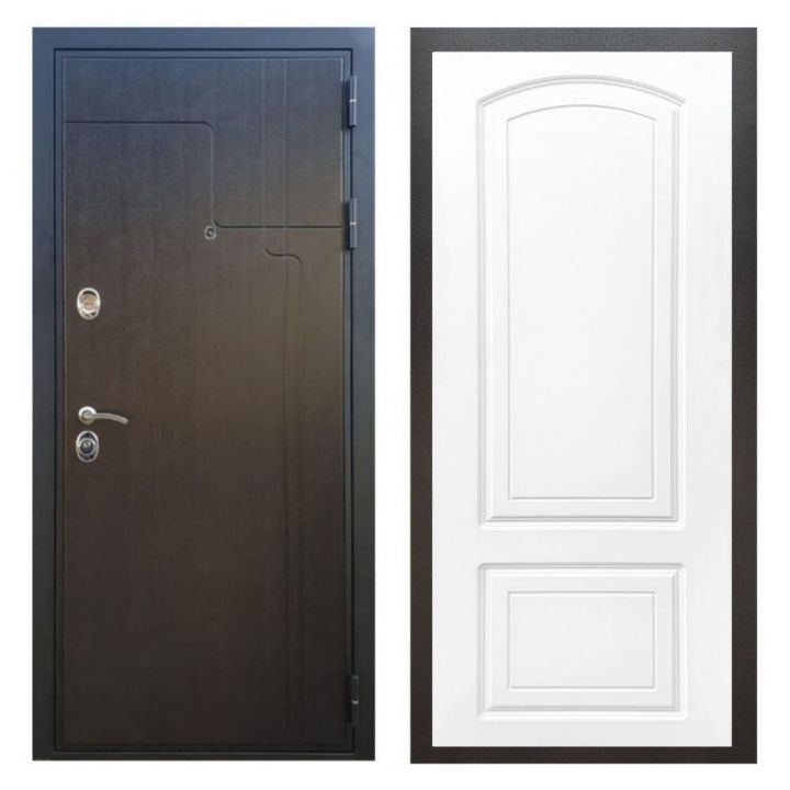 Дверь входная металлическая Армада Х246 Венге ФЛ-138 Белый Софт