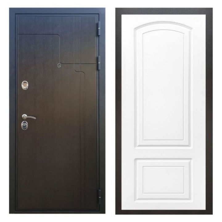 Дверь входная металлическая Лекс Х246 Венге ФЛ-138 Белый Софт