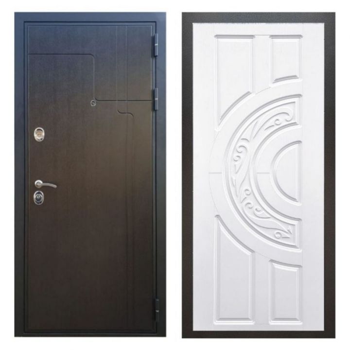 Дверь входная металлическая Армада Х246 Венге ФЛ-232 Белый Софт