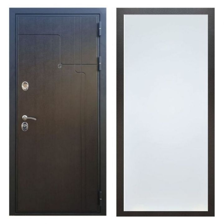 Дверь входная металлическая Армада Х246 Венге ФЛ-Гладкая Белый Софт