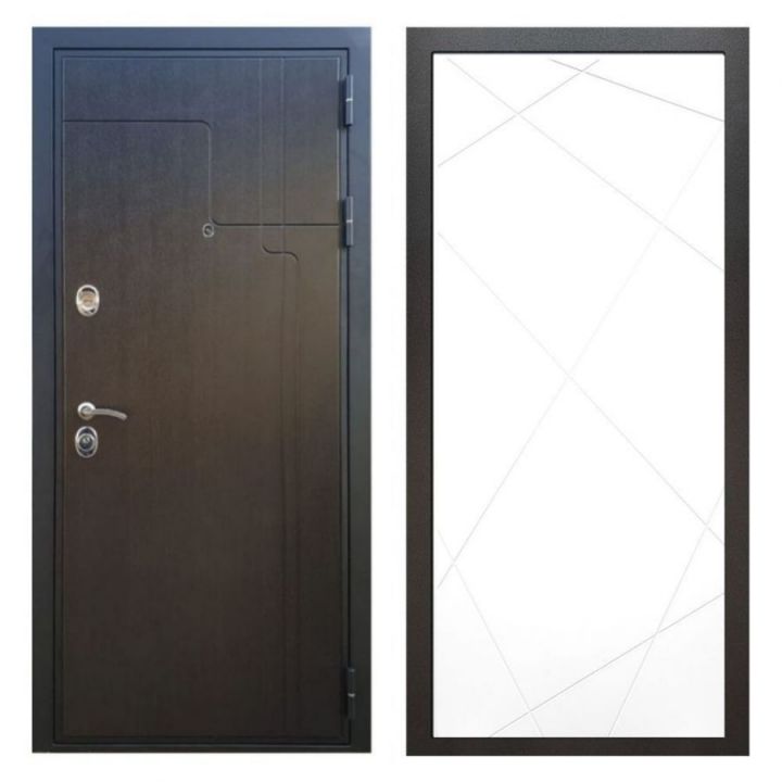 Дверь входная металлическая Армада Х246 Венге ФЛ-291 Белый Софт