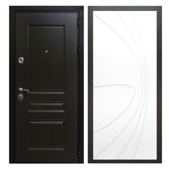 Дверь входная металлическая Армада Х Премиум Венге ФЛ-248 Белый Софт