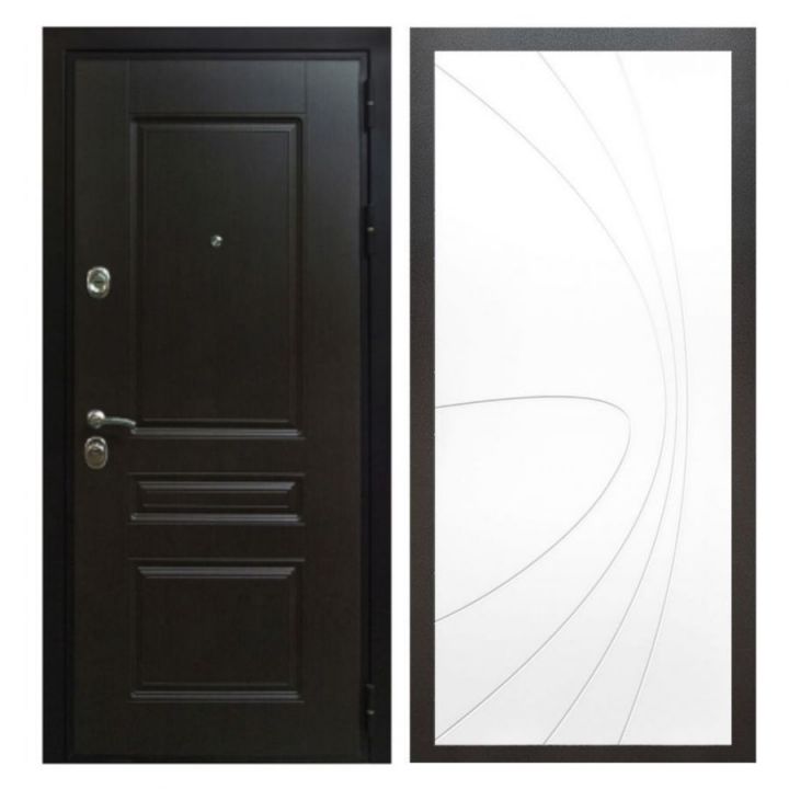 Дверь входная металлическая Лекс Х Премиум Венге ФЛ-248 Белый Софт
