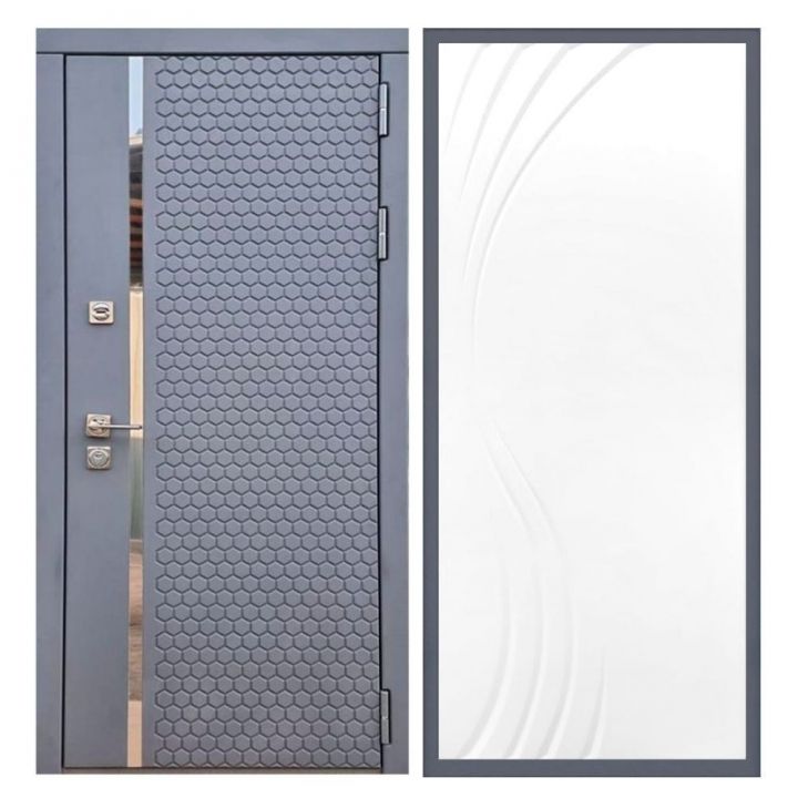 Дверь входная Армада Х24 Силк Титан ФЛ-255 Белый Софт