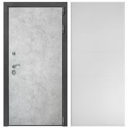 Металлическая Входная Дверь Дверной континент ДК-3/панель 743  Софт белый снег