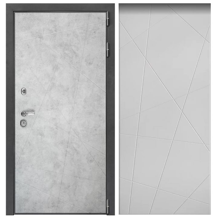 Металлическая Входная Дверь Дверной континент ДК-3/панель 743 Лофт капучино