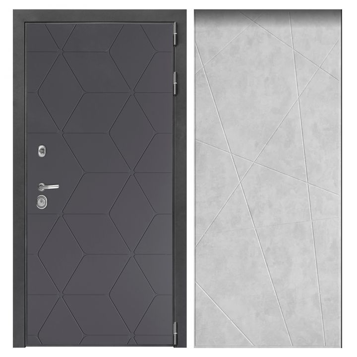 Металлическая Входная Дверь Дверной континент ДК-3/панель 744 Лофт бетон грей