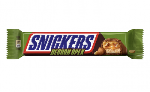 Шоколадный батончик Snickers Лесной Орех 2шт*40.5г