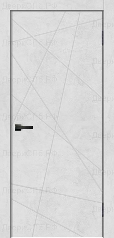 Дверь ПГ Geometry-1 бетон снежный