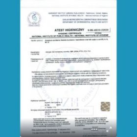 Гигиенический сертификат Смеситель для душа Deante Lobo BYU_010M