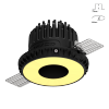 Светильник SWG Combo 2.0 Magnet с Бледно Желтой Накладкой Power 12Вт Черный, под Шпатлевку / СВГ...