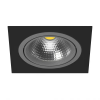 Светильник Встраиваемый Lightstar INTERO 111 QUADRO i81709 Черный, Серый, Металл / Лайтстар