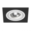 Светильник Встраиваемый Lightstar INTERO 16 QUADRO GU10 i51706 Белый, Черный, Металл / Лайтстар